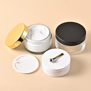 Pot en verre pour gommage au <span class=keywords><strong>sucre</strong></span> avec couvercles, 100g, 200, 250, grand pot en verre à large ouverture pour crème corporelle, pot en verre transparent vide avec couvercle pour cosmétiques - Product Image 1