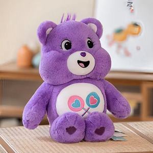 Peluche a Forma di <span class=keywords><strong>Cuore</strong></span> Colorato <span class=keywords><strong>con</strong></span> <span class=keywords><strong>Orsetto</strong></span> Arcobaleno, Nuovo Giocattolo Morbido Imbottito all'Ingrosso - Product Image 4