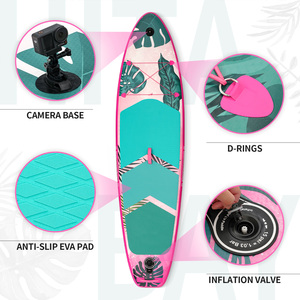 Planche à pagaie debout <span class=keywords><strong>gonflable</strong></span> <span class=keywords><strong>rose</strong></span> OEM planche SUP polyvalente planche de carrosserie - Product Image 2