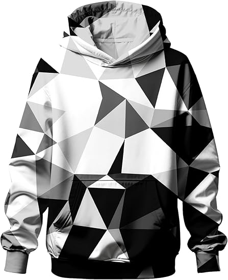 Boy's Trending Autumn Activewear Breathable 100% Cotton Sublimation Hoodies with Comfortable Hooded Collar Solid Pattern