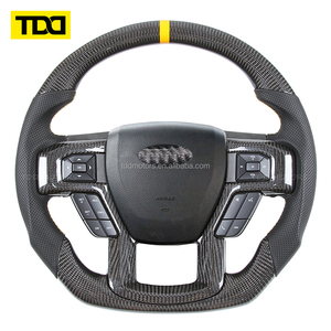 Volant en fibre de carbone véritable TDD compatible avec Ford Raptor F150 2015-2020 Raptor - Product Image 1