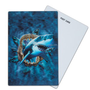 Autocollants lenticulaires 3D anime à mouvements dynamiques (2/3 mouvements changeants) avec logo personnalisé, impression couleur, cartes postales lenticulaires et autres cartes - Product Image 3