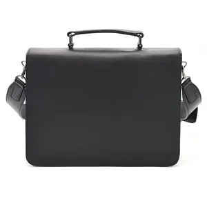 Business china Classic Fashion Crossbody Bag PU Leather Black Messenger Wallet Men Sling Bag Handbags purse