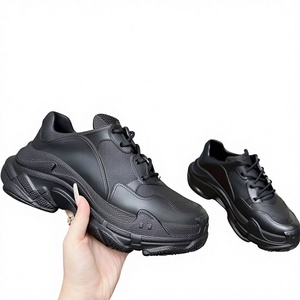 Zapatillas Triple S con Suela Transparente Negra, Doble Capa de Espuma y Malla, Zapatillas de Moda de Alta Calidad, Estilo Chunky para Caminar, Balenciagaes - Product Image 1