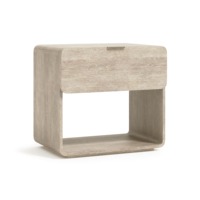 Table d'appoint moderne en bois massif de style luxueux pour hôtel, appartement, chambre à coucher