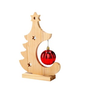 Nuevo adorno navideño de madera para árbol, decoración para fiestas, adorno de mesa con campanas navideñas y diseño hueco para colgar - Product Image 2