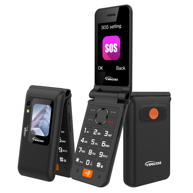 4G Flip Senior Phone 2.8 Inch Double Screen 4g Keypad Mobile Phone