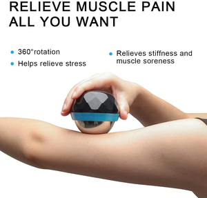Boule de massage à glace 2 en 1 en acier inoxydable de haute qualité de 60 mm <span class=keywords><strong>pour</strong></span> le corps, <span class=keywords><strong>les</strong></span> pieds, <span class=keywords><strong>les</strong></span> muscles, soulagement de la douleur, récupération <span class=keywords><strong>du</strong></span> stress, adultes, à main - Product Image 5
