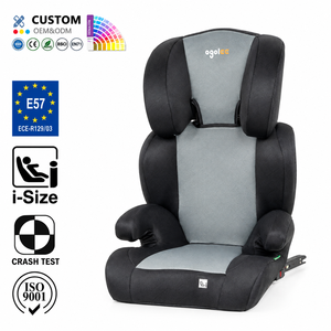 Siège auto pour bébé ECER129 avec ceinture de sécurité pour véhicule, siège auto de sécurité pour enfant I-Size 4-12 ans 100-150 cm <span class=keywords><strong>Groupe</strong></span> <span class=keywords><strong>2</strong></span>/<span class=keywords><strong>3</strong></span> orienté vers l'avant, réglage de la hauteur - Product Image 1