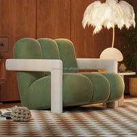 Chaise de loisirs pour une personne en agneau cachemire style crème salon balcon chaise de canapé paresseux moderne et simple