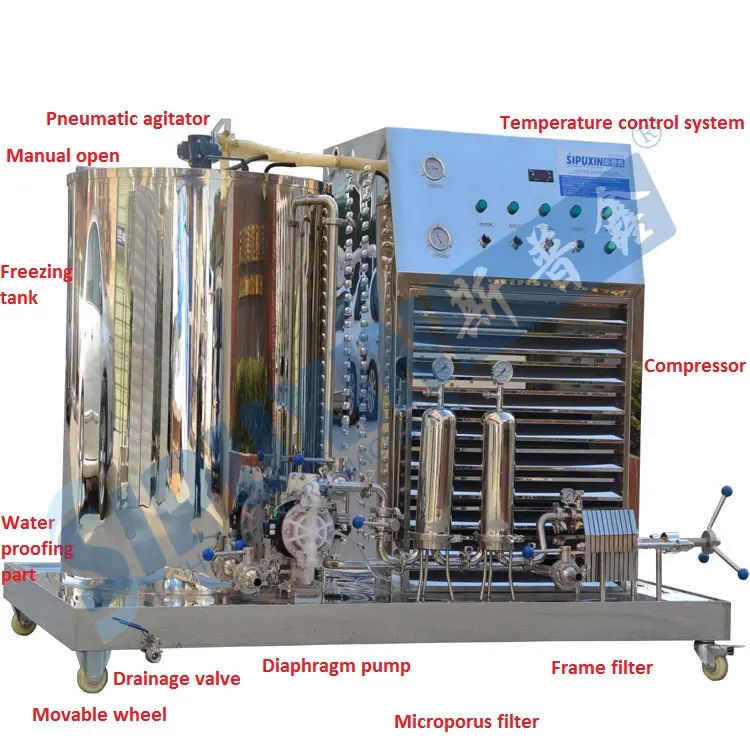 Sipuxin 300L Parfum Congélation Filtre Filtrant Parfum Faisant La Machine Équipement De Mélange Gel Machine Prix