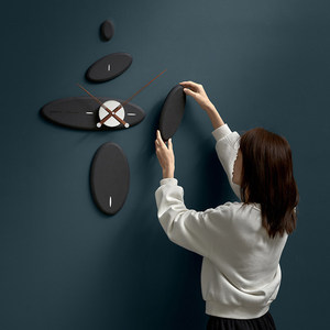 Stylish Irregular Wall <b>Clock</b> <b>Battery</b> Powered Silent Quartz Living Room Nordic Minimalist Design - Product Image 2