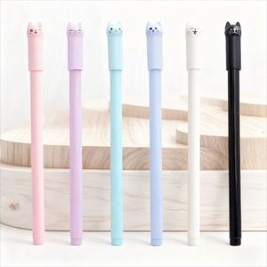 Cartoon cat Plastic Neutral <b>Pen</b> with logo Cute Gel <b>Pens</b> Wholesale the 0.5mm Writing Style Is Suitable for Corporate Advertising - Product Image 1
