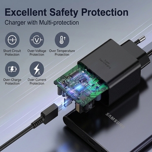 Caricabatterie da Muro Originale 45W PD PPS ad Alta Velocità con Spina EU/US/UK, Ricarica Rapida per <span class=keywords><strong>Samsung</strong></span> Galaxy S25 S24 Ultra - Product Image 5