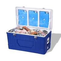 LIHENG 80L Grande glacière isolée pour aliments de pêche Boîte isotherme multifonctionnelle industrielle réutilisable pour le vin PE Glacière