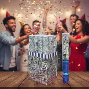 96 pièces/CS 15\" Popper de billets de dollars américains pour diverses occasions : révélation de sexe, fête du Nouvel An, mariage, remise de diplôme, Halloween - Product Image 3