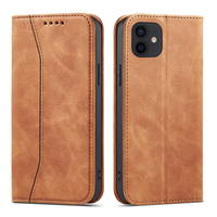 Étui portefeuille en cuir PU pour iPhone 12 Pro/12 - Housse avec support, 2 emplacements pour cartes, fermeture magnétique et coque antichoc