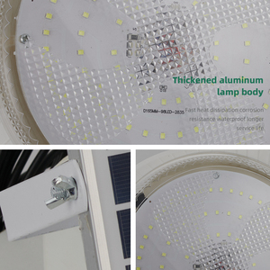 Control remoto IP65 Panel solar impermeable Energía Moderna Interior Exterior Led Luz de techo - Product Image 6