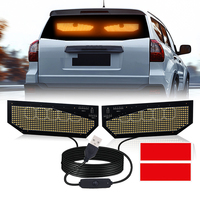 Lampe LED Devil's Eye pour voiture Modèle S Lumière clignotante du diable Feux de pare-brise avant et arrière Panneau matriciel Clignotant dynamique USB