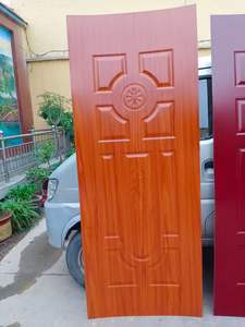 Porte intérieure en bois massif moderne à <span class=keywords><strong>6</strong></span> panneaux, 30*80, en MDF à âme creuse, apprêtée en blanc, avec surface finie pour les intérieurs - Product Image 6