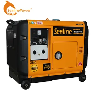 SDG6500SE Máy Phát Điện Diesel Trượt 3 Pha 5KW 6KW 7KW 8KW Bộ Tự Khởi Động Cấp 4 Gen Máy Phát Điện Diesel