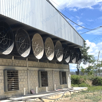 Ventilateur d'extraction axial robuste de 57 pouces à pression négative pour poulailler, élevage de bétail, ferme