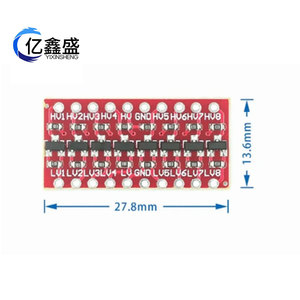 Módulo de conversión de nivel de voltaje bidireccional de 8 bits, placa de conversión de señal de 8 canales dúplex completa de alta velocidad con conector - Product Image 5