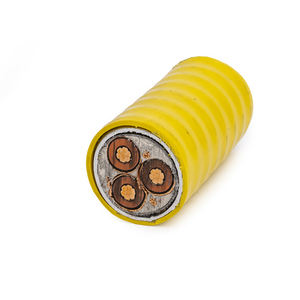 5kV 8kV 2AWG 2/0AWG <span class=keywords><strong>4</strong></span>/0AWG EPR Aislamiento AIA Blindado VFD o 3C con <span class=keywords><strong>3</strong></span> cables de tierra <span class=keywords><strong>Cable</strong></span> de alimentación <span class=keywords><strong>corrugado</strong></span> - Product Image 1