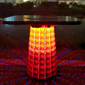 Sgabello Telescopico Pieghevole Portatile Arcobaleno con LED Luminoso, Sedia Ultraleggera Retrattile per Campeggio, Escursionismo, Giardino e Pesca - Product Image 5