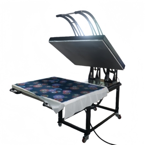 Presse à chaud pneumatique semi-automatique 80*100cm, presse à chaud haute pression pour t-shirt, machine d'impression industrielle - Product Image 5
