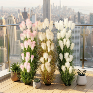 Herbe artificielle en pot, résistante aux UV et ignifuge, type oignon, faux roseau, pampa, bonsaï - <span class=keywords><strong>Prix</strong></span> usine de gros - Product Image 1