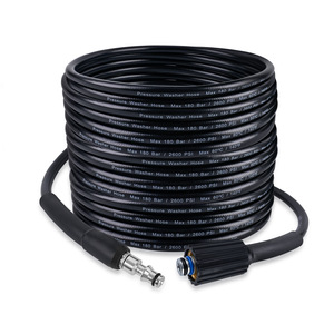 Manguera para lavadora a presión Mingou de 180 bar, 2600 psi, de PVC y acero para lavado de autos, compatible con LAVOR - Product Image 1