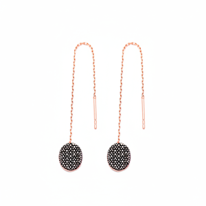 Fil d'oreille Ovale Forme Boucles D'oreilles Turc En Gros 925 Chaîne en Argent Sterling Bijoux Boucle D'oreille - Product Image 2
