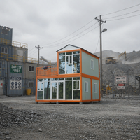 Maison conteneur préfabriquée pour l'hébergement des travailleurs des camps miniers, bâtiment de dortoir modulaire