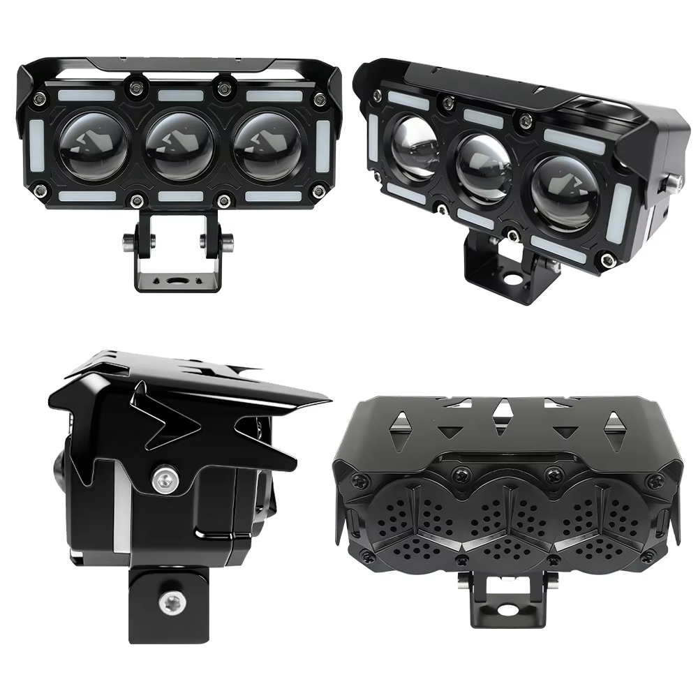 NEW Arrival 2/3/4/5/6 Lens LED Work Lamp Driving Light Spotlight with DRL Led Headlight for Motorcycle Truck ATV