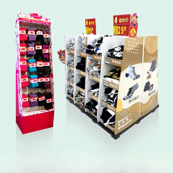 Supermarkt Einzelhandel Kleidung Display Stand für Shop Karton Pop Palette Display Rack Kleid T-Shirt Paletten Display Stand