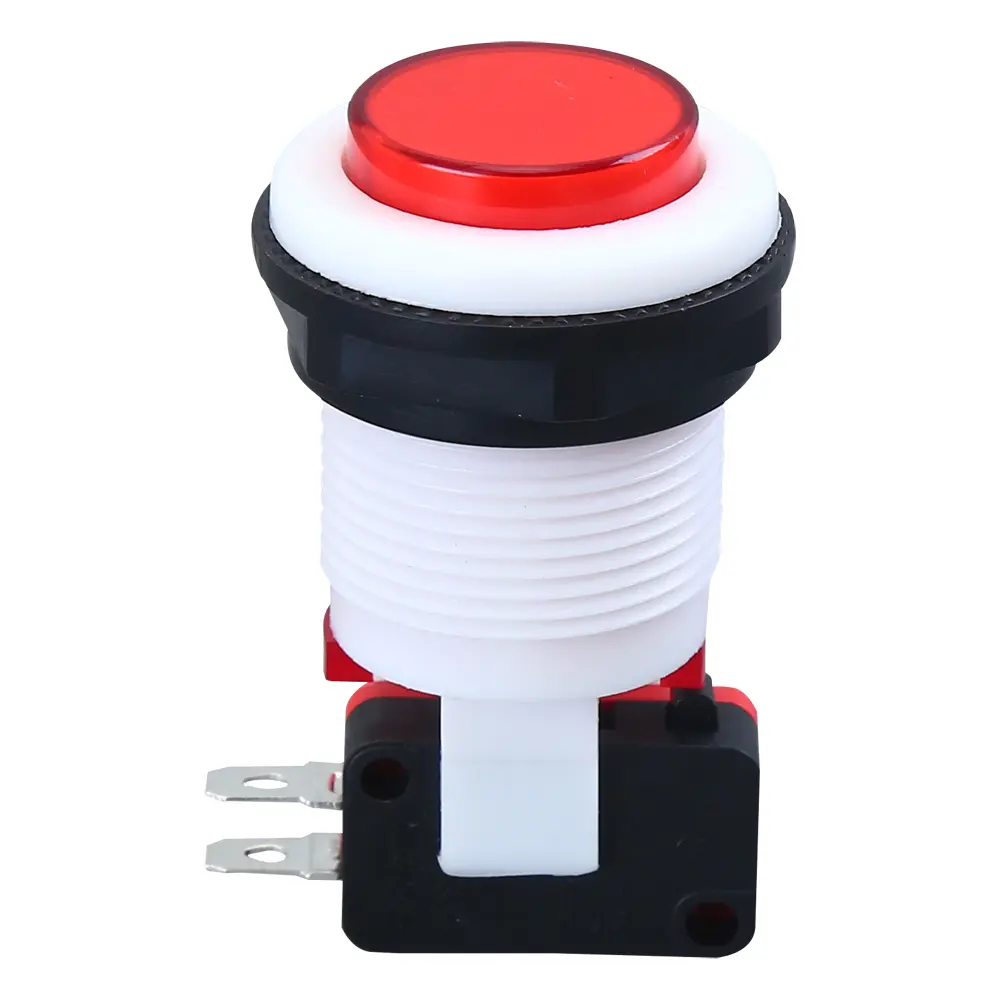 Colorful 12V 28mm Momentary LED Illuminated Arcade Machine Plastic Push Buttons Start Switch for Arcade Machine Games