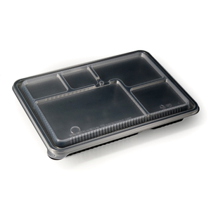 Envase de plástico rectangular grande de alta calidad para alimentos, desechable, con tapa, libre de BPA, para llevar. - Product Image 1