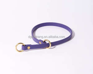 Sangle enduite de PVC en polyester imperméable de 1/2 pouces Matériel noir mat Collier d'entraînement antidérapant personnalisé pour l'entraînement quotidien - Product Image 5