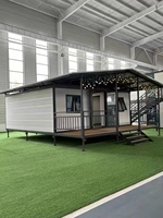 Maison d'extension modulaire à double aile pliante en conteneur vivant du fabricant chinois avec équipement complet