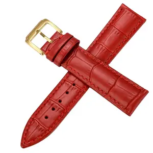 Odian Jewelry hochwertiges echtes Kalb Rindsleder geprägtes Krokodil leder Uhren armband Armband Krokodil leder Gürtel