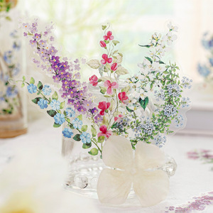 30 autocollants par paquet, série Sweet Dreams, branche de fleurs, embellissements pour journal créatif sur le thème des fleurs - Product Image 4