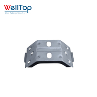 Support d'angle métallique en forme de bateau WELLTOP à prix usine pour accessoires de mobilier, connecteur de table et de chaise pour plaque de base