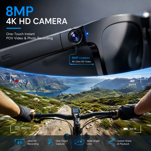 Lunettes Intelligentes IA MT5 Ultra Nouveau Style Meta avec Activation Vocale, <span class=keywords><strong>Traduction</strong></span> Intelligente, Caméra 1080P et Boîtier de Charge Magnétique pour Appels - Vente en Gros - Product Image 2