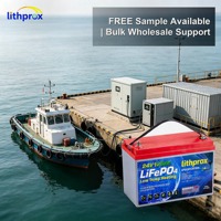 Batterie marine LiFePO4 à semi-conducteurs 24V 120AH, 6000+ cycles, chauffage à basse température, BMS BT, Bus CAN, M8, CE, RoHS, IP67, OEM/ODM