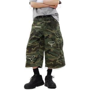 Shorts Cargo Décontractés d'Été en Coton, Coupe Ample, Effet Vieilli, Bermudas, Camouflage, pour Hommes - Vente en Gros - Product Image 1