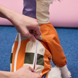 Tuta Sportiva Regolabile Antivento Impermeabile Traspirante in Poliestere con Cerniera Posteriore per Cani di Taglia Grande e Razze come Pitbull - Product Image 5