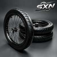 Ensemble de roues Supermoto de qualité compétition pour Surron Light Bee X 70 90 17 et 90 80 17, usinées CNC, anodisées et chromées