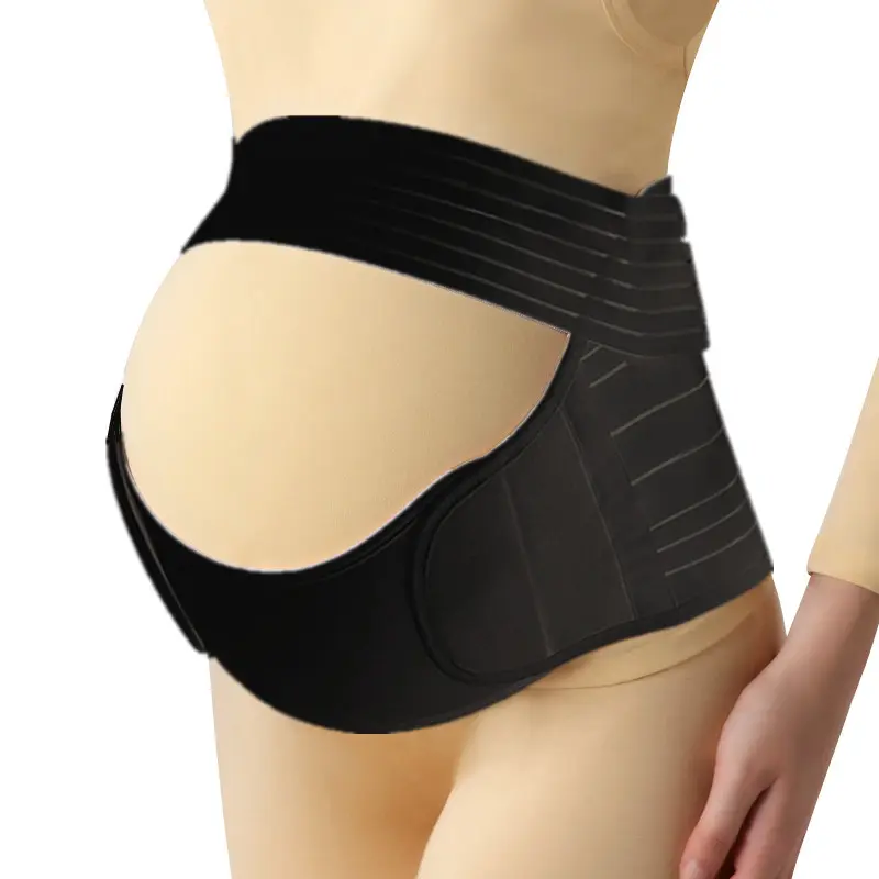 Ceinture de soutien pour le dos et le ventre, aide à soulager les vergetures et à soulager les douleurs dorsales, pour une grossesse double, évite les vergetures et réduit la douleur du dos
