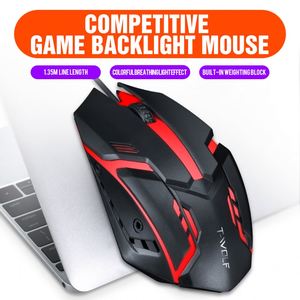0713FX USB 2.0 Wired Optical Gaming Mouse Black RGB Light <b>Creative</b> Design for Home Office Business Notebook Promotional <b>Gifts</b> - Product Image 3